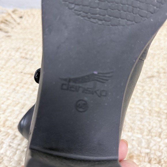 Dansko Black Leather Mary Jane Comfort Heel Work Shoes EU 40 US 9 9.5 - Picture 11 of 13